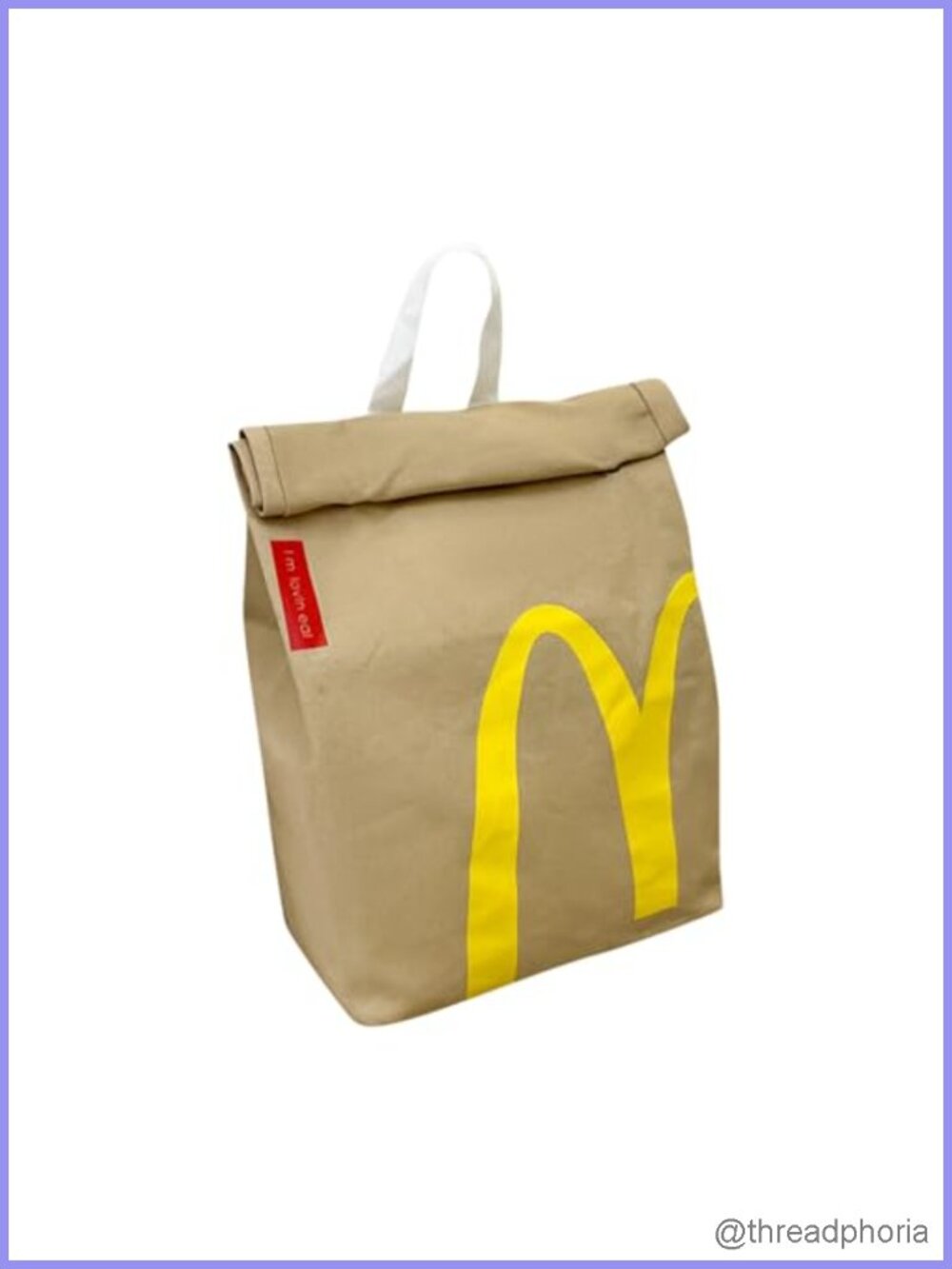 Canvas Roll-Top Backpack Tote Paper Bag Style Fits 14" Laptop Lightweight